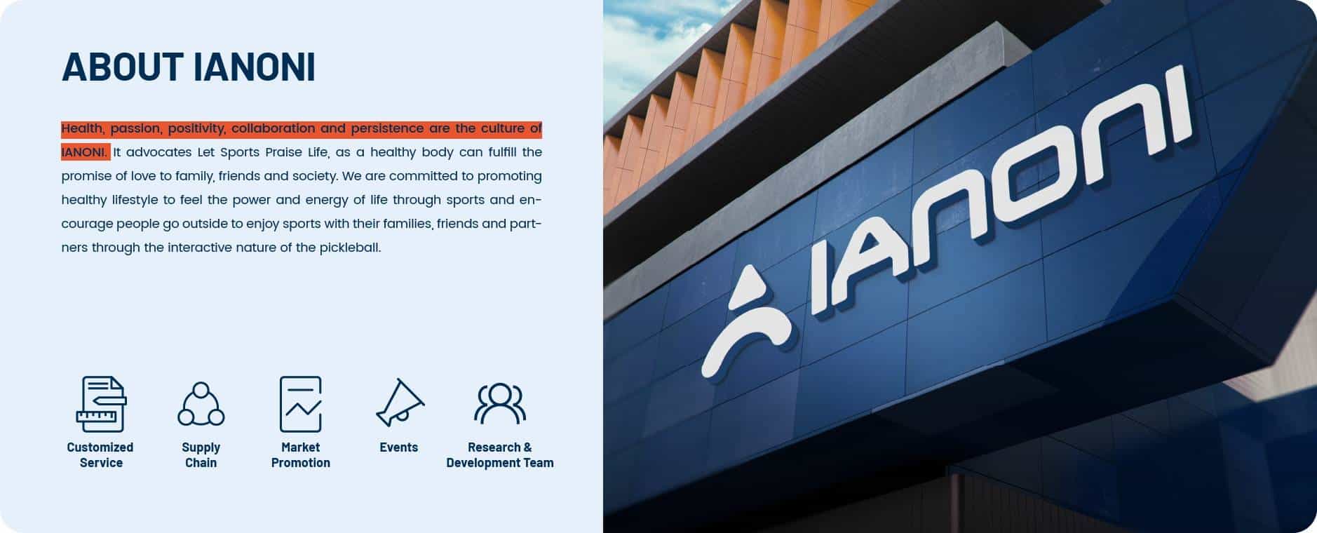 IANONI Brand Introduction